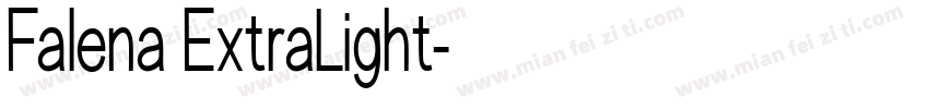 Falena ExtraLight字体转换